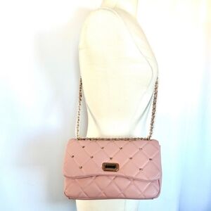 NWT Badgley Mischka Medium Diamond Quilt Flap Crossbody Bag